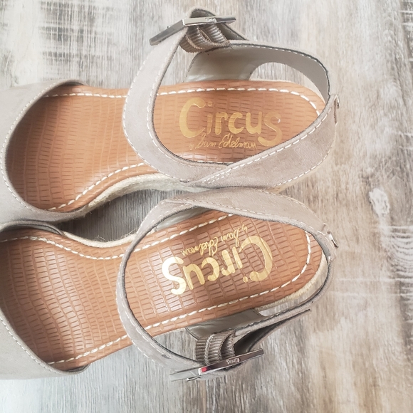 Circus by Sam Edelman Delilah Tan Wedge Espadrille Heel Size 8 - Picture 12 of 13